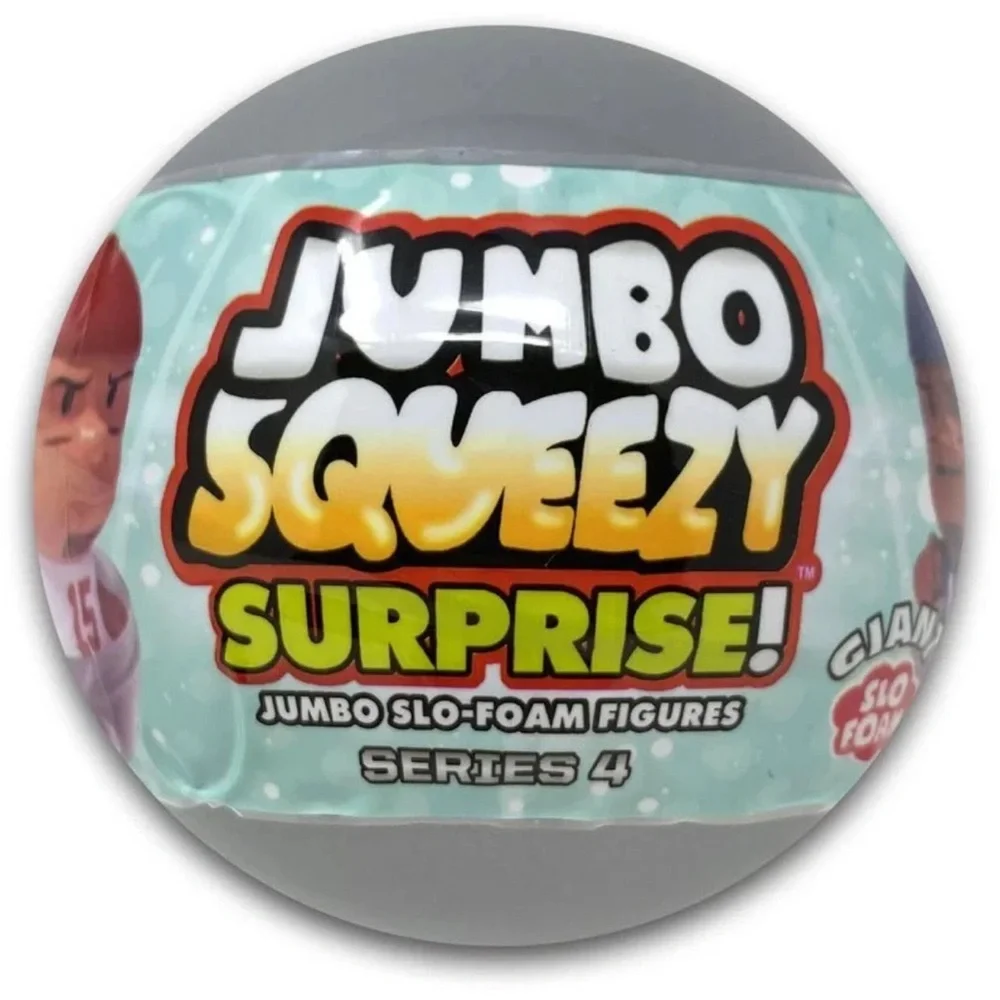 3 Pack - NFL Football Jumbo SqueezyMates Capsules - Series 4 Football surprise
